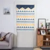 Nordic simple fabric curtains for study, dining room and bedroom partitions, fan-shaped Roman curtains, and lifting roller blinds are supplied by the manufacturer Item Picture